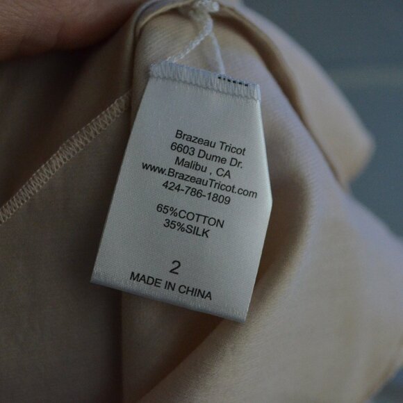 NWT $232 Brazeau Tricot Mix Media Goldy Silk Blend Tank Top Blouse - Picture 8 of 8